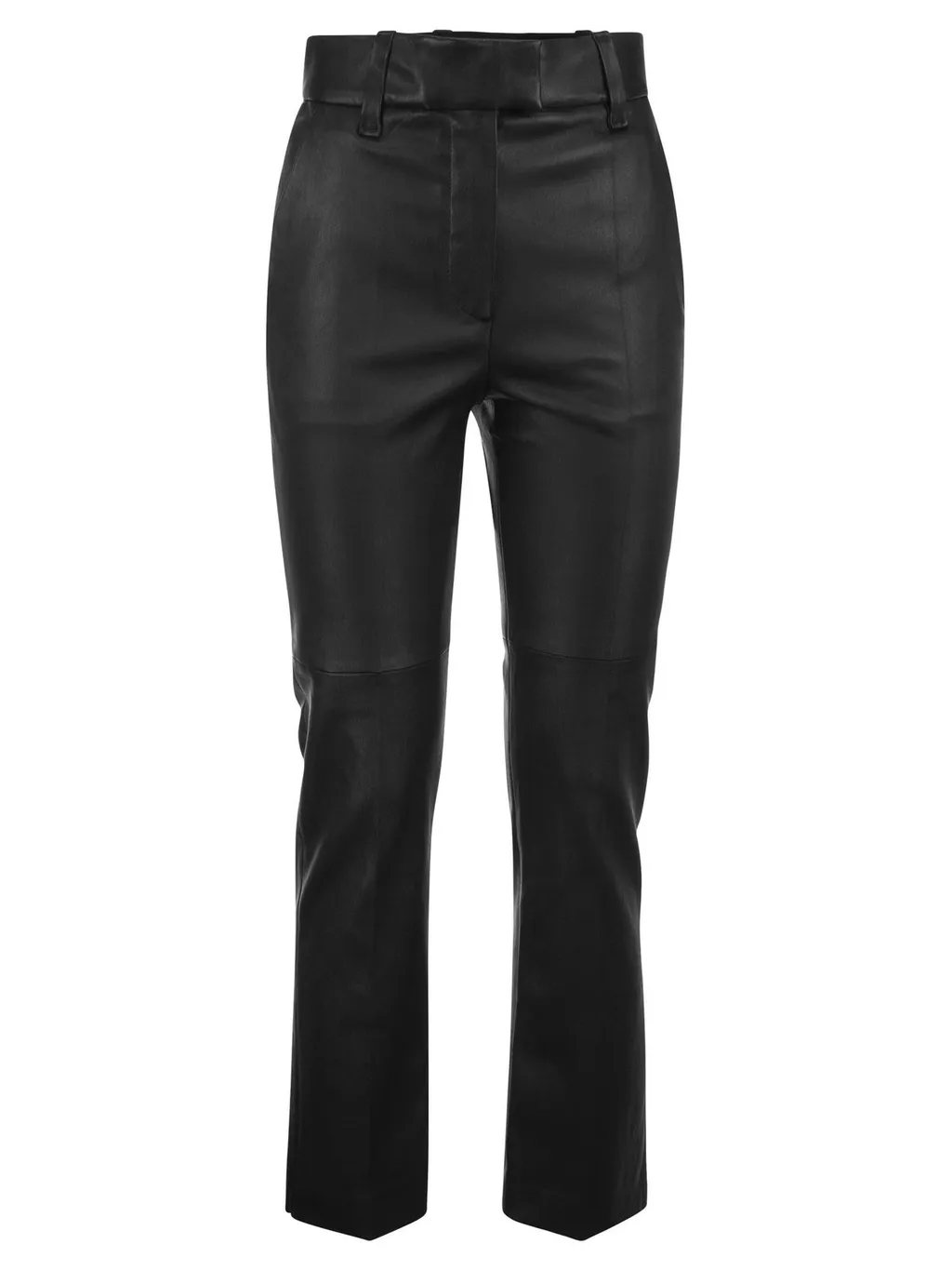 High-Waist Straight-Leg Trousers
