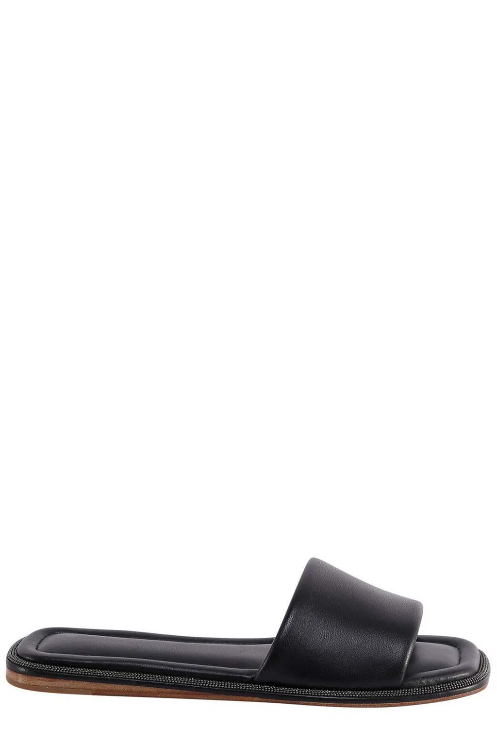 Square Toe Slip-On Slides