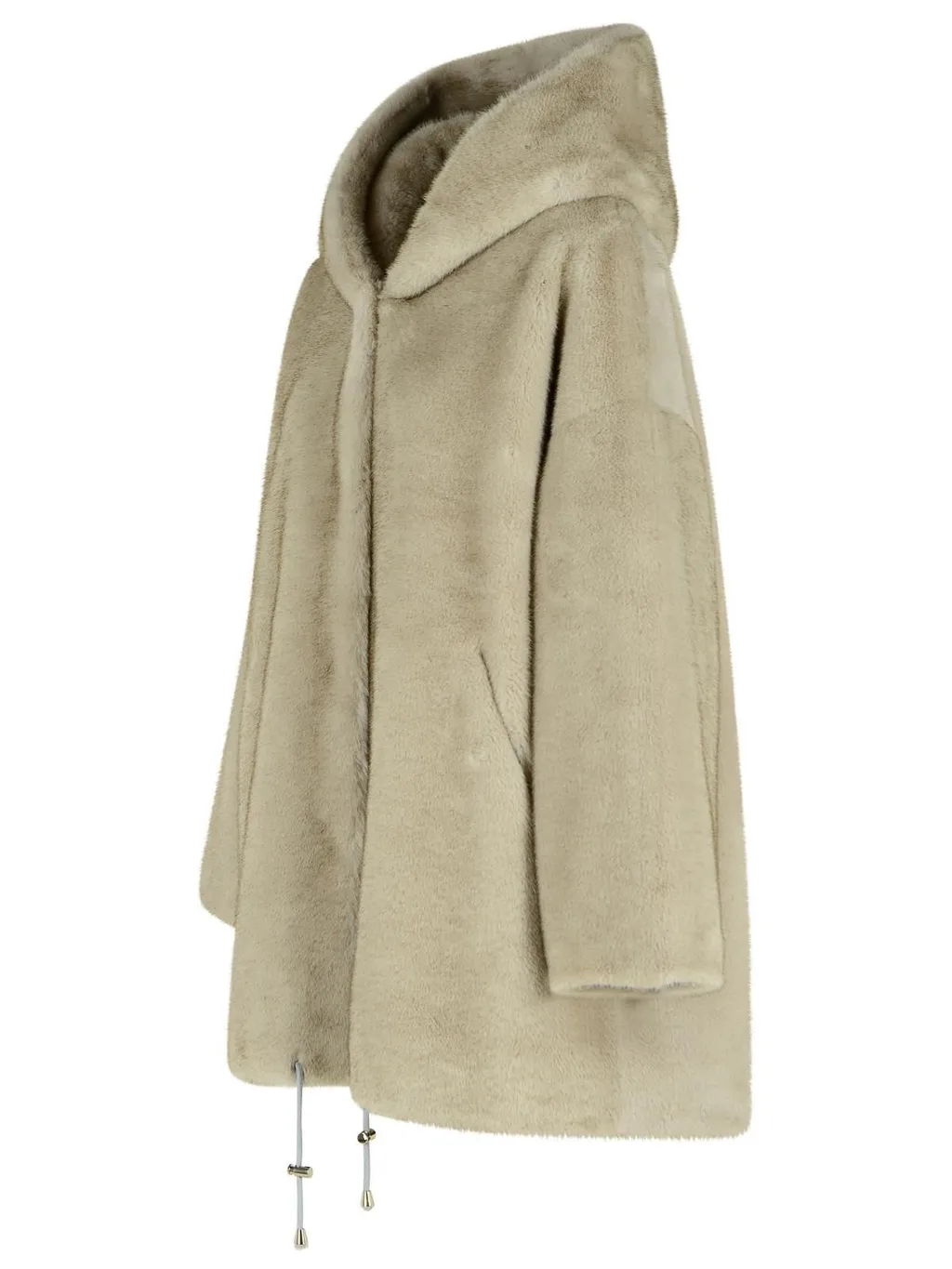 Hooded Faux Fur Jacket