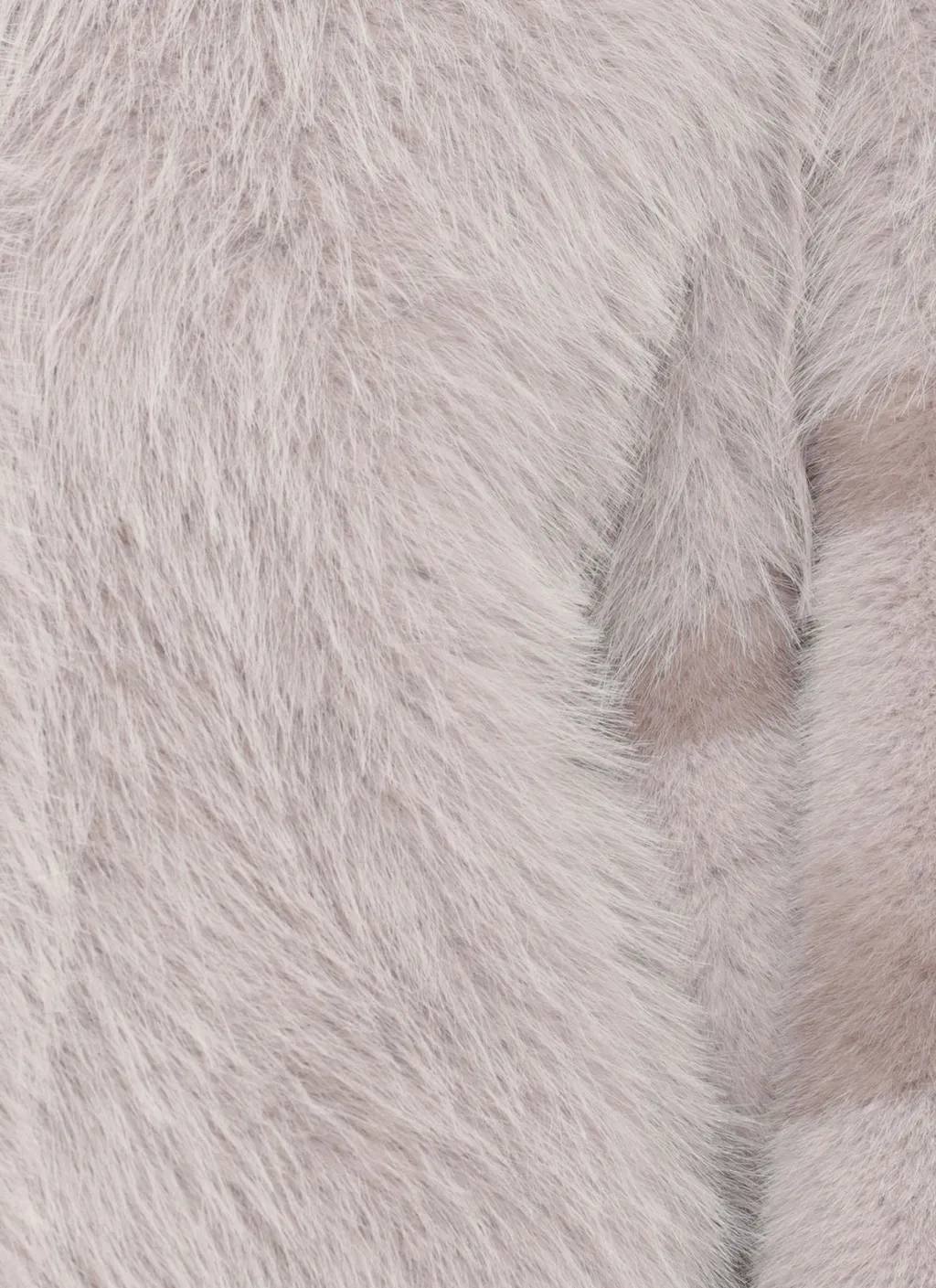 Faux Fur High Neck Coat