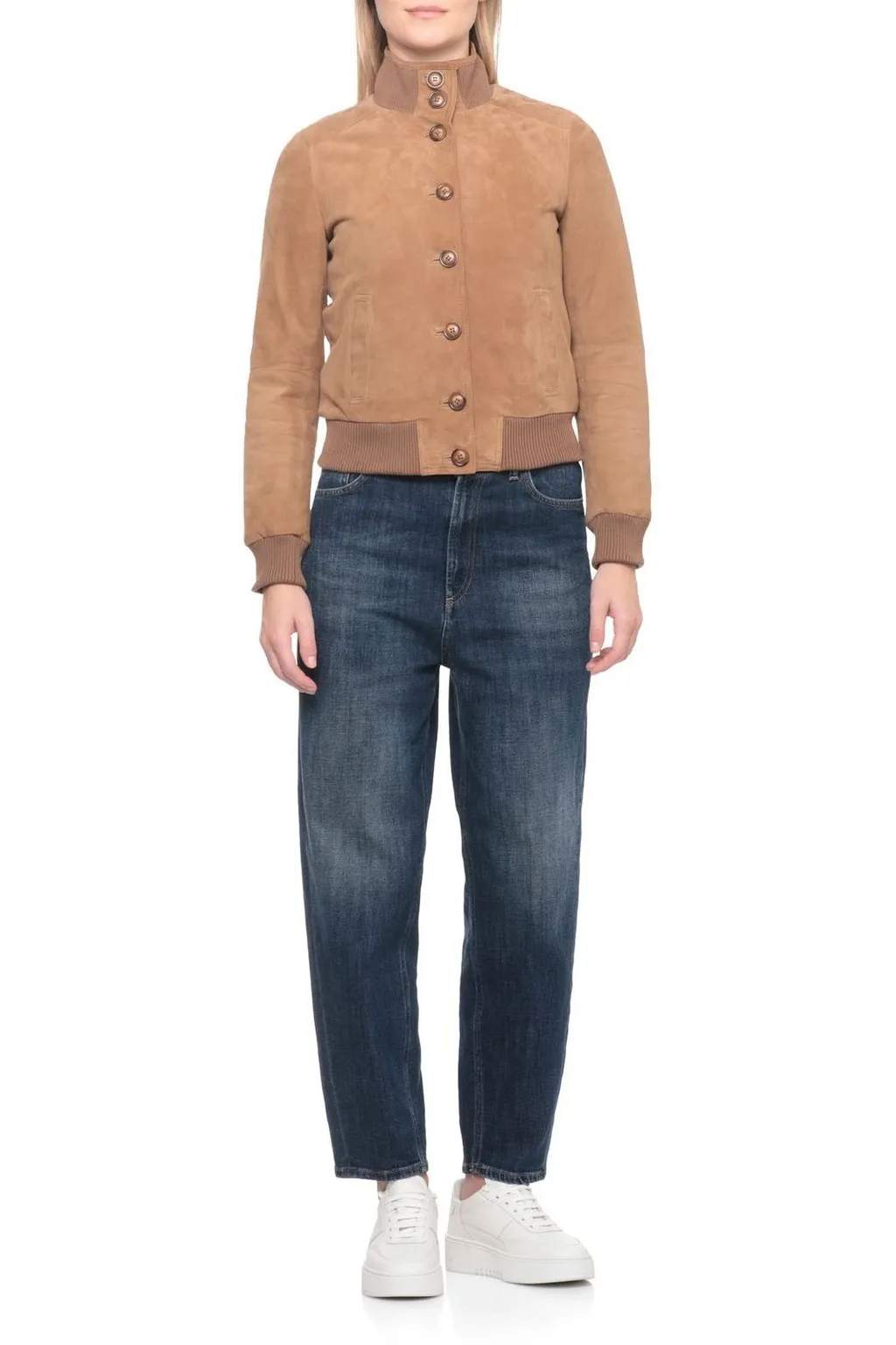 Ribbed Bomber Jacket