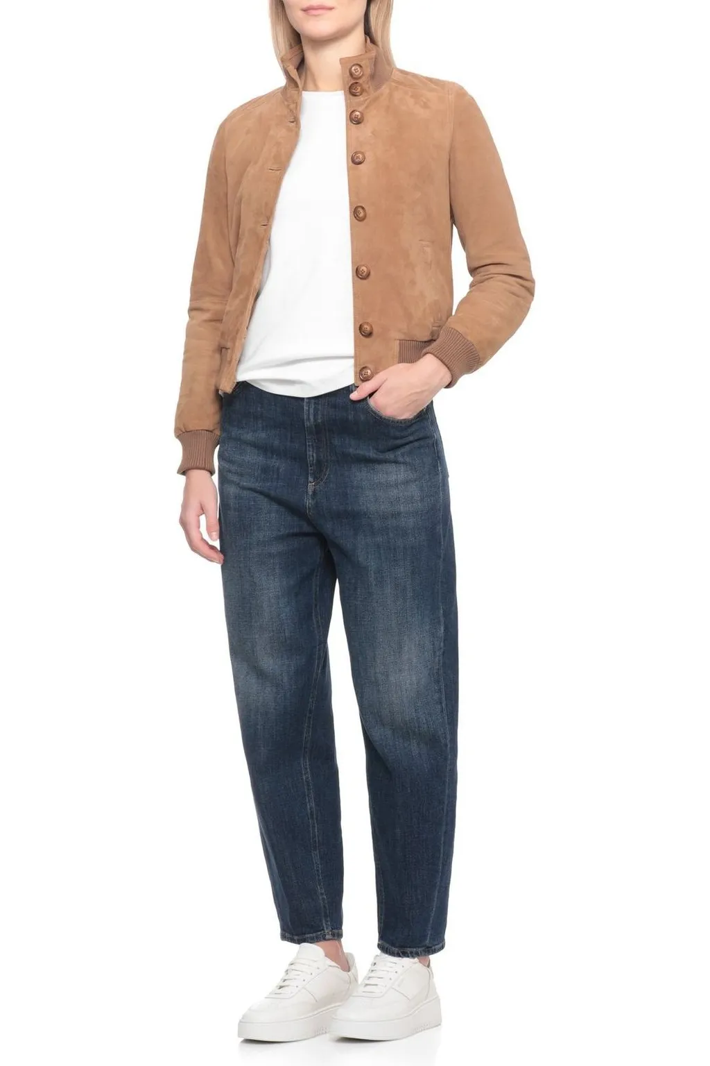 Ribbed Bomber Jacket