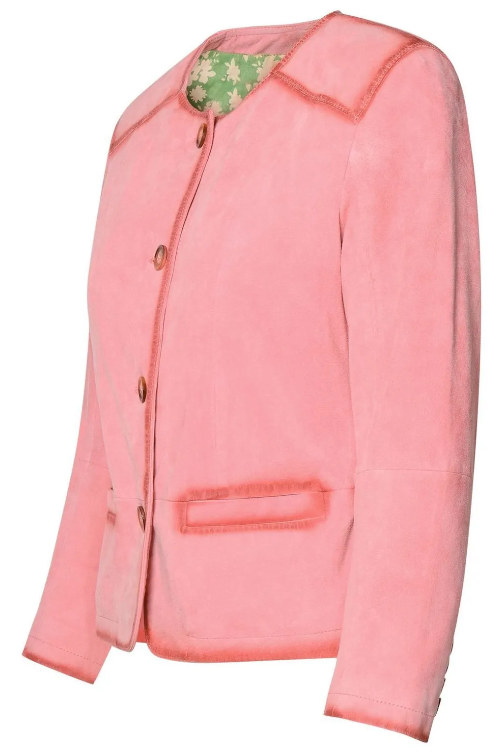 Suede Buttoned Jacket