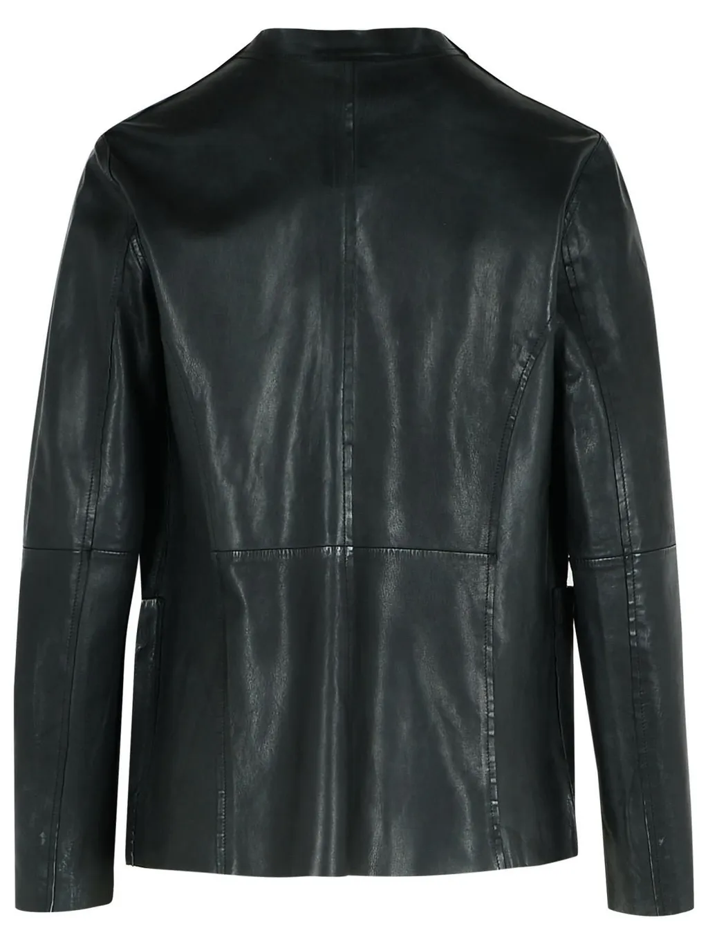 Tone-Collar Open Jacket