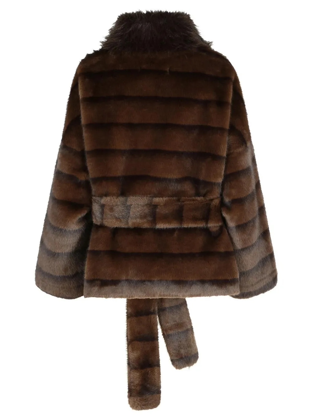 Belted Faux Fur Jacket