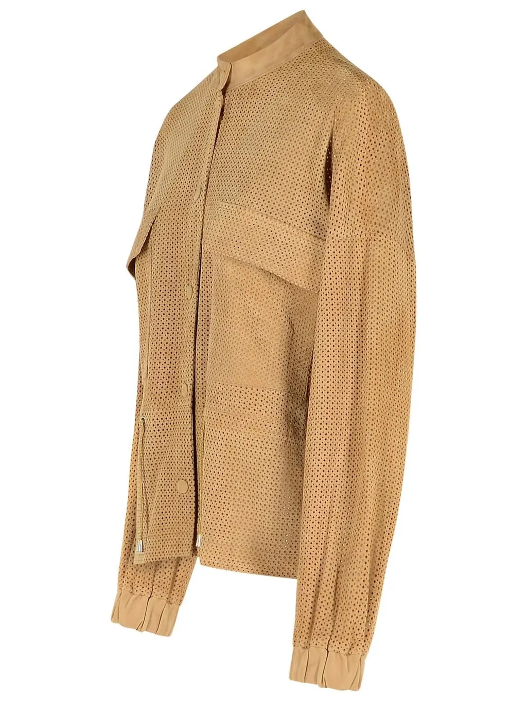 Perforated Suede Jacket