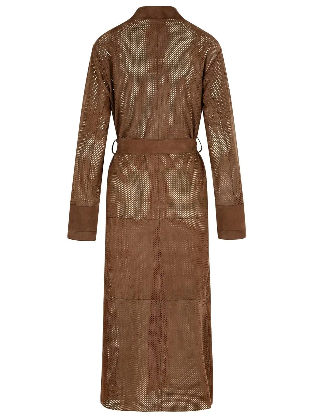 Perforated Trench Coat
