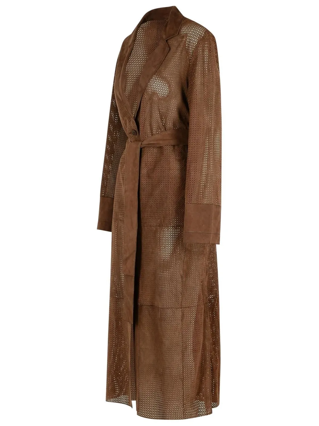 Perforated Trench Coat