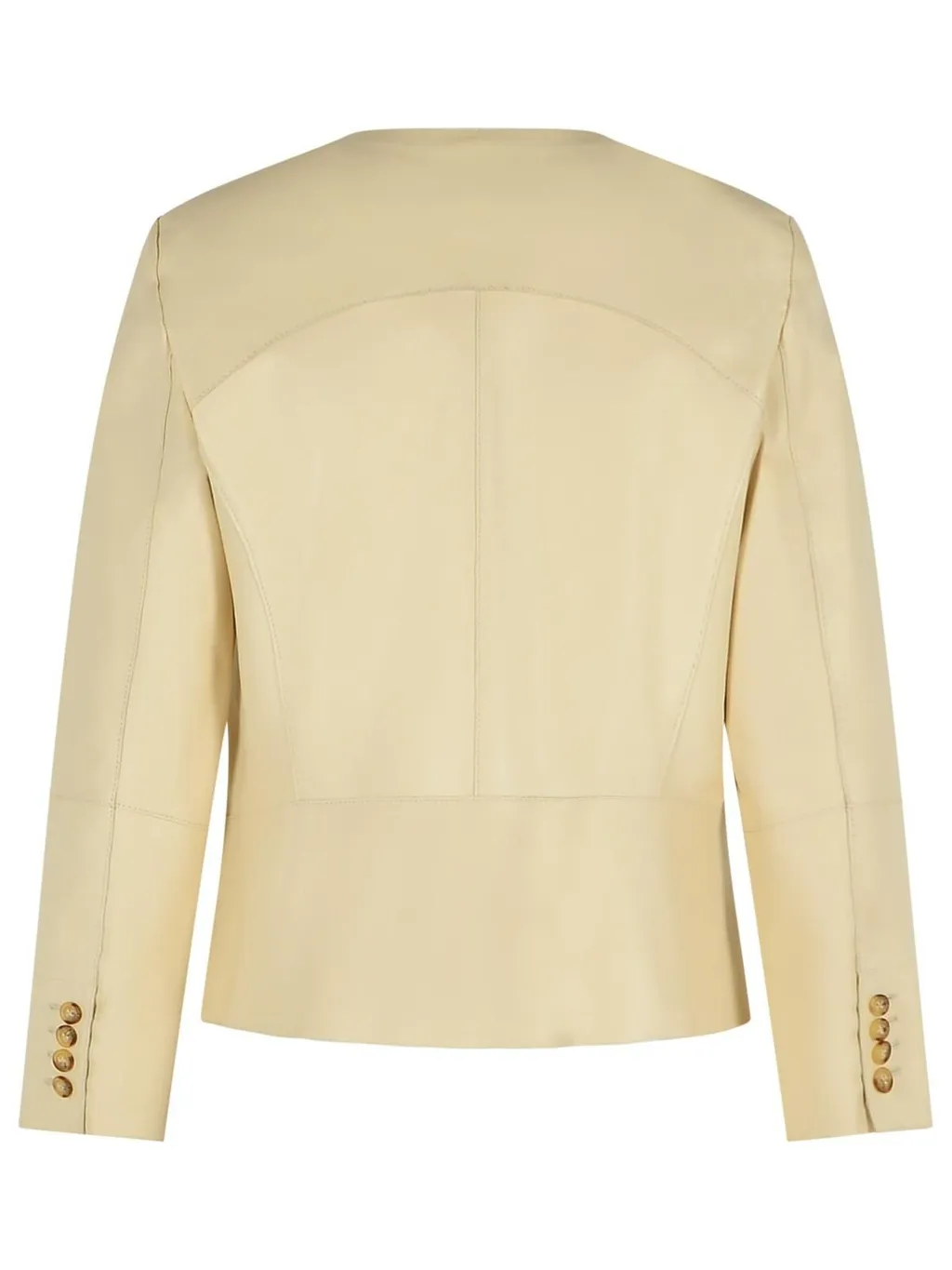 Buttoned Crew Neck Jacket