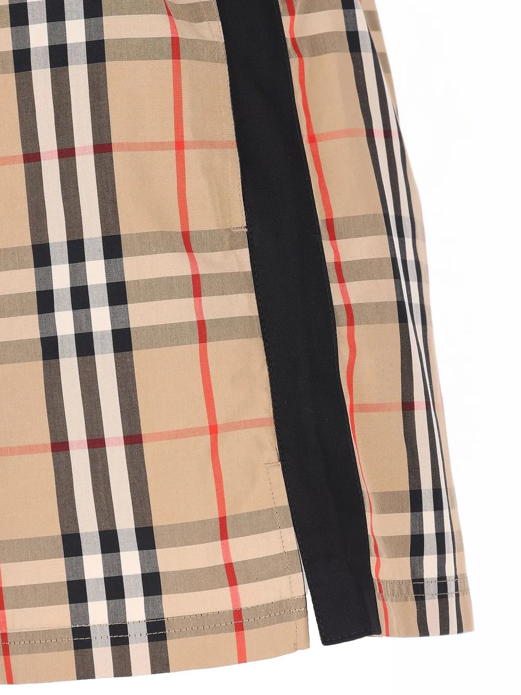 Checked Elasticated Waistband Shorts