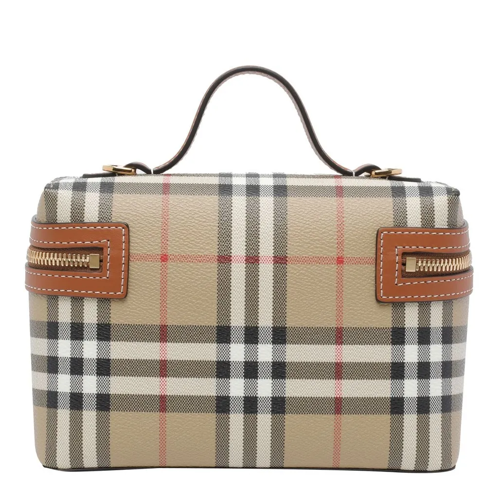 Mini Checked Zip-Around Vanity Crossbody Bag
