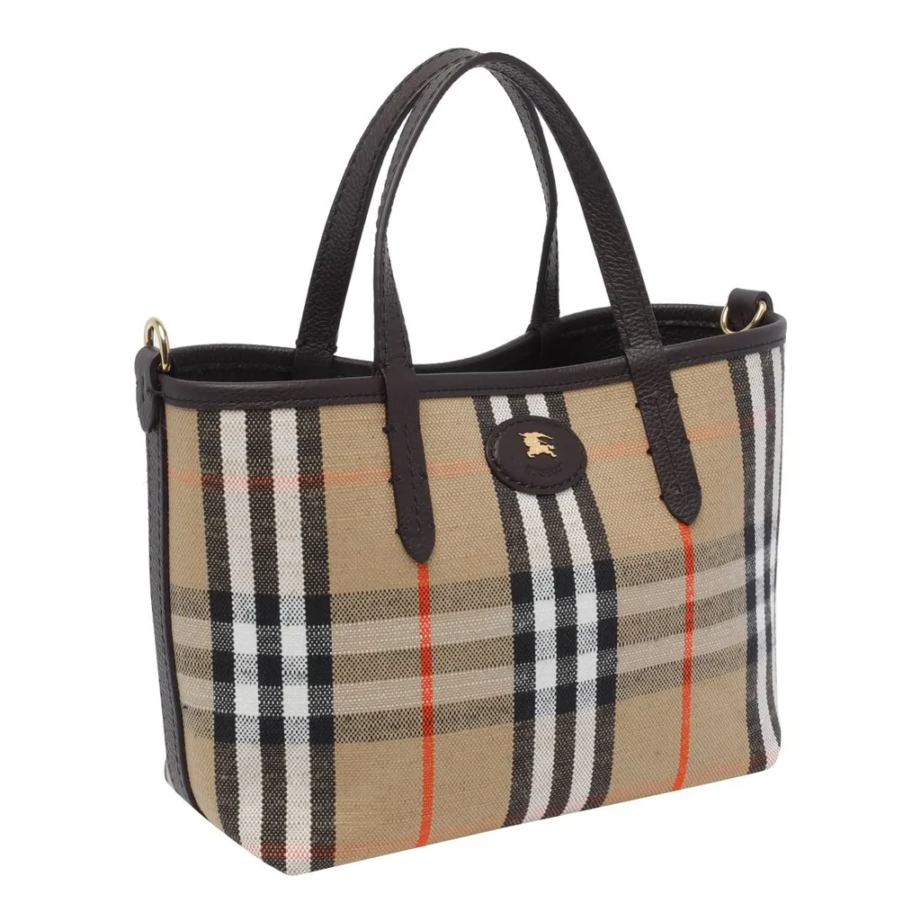 Mini Bloomsbury Reversible Checked Top Handle Bag