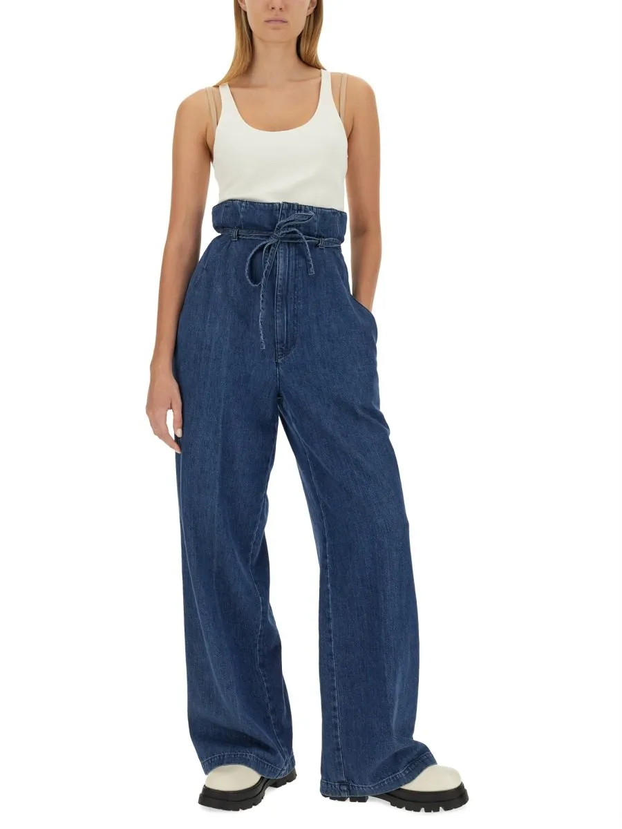 Wide-Leg Palazzo Jeans