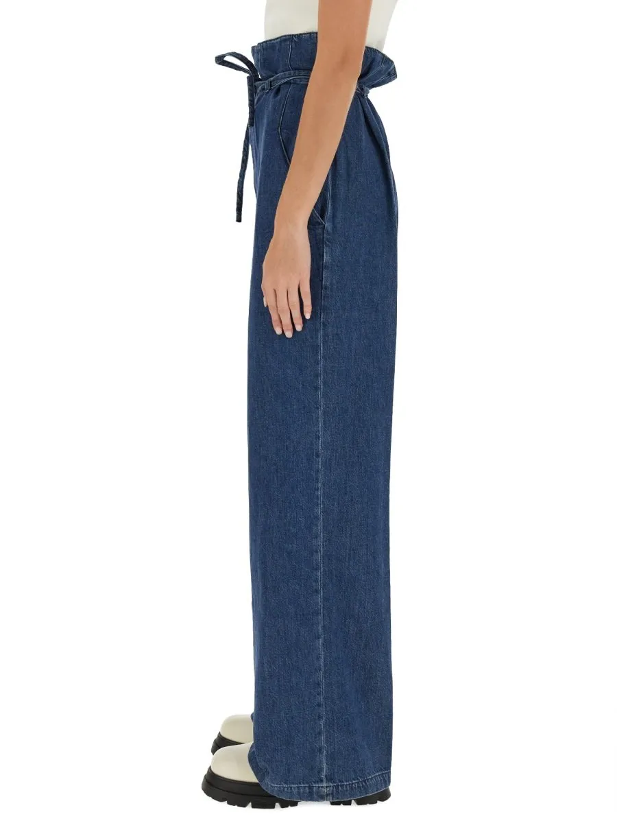 Wide-Leg Palazzo Jeans