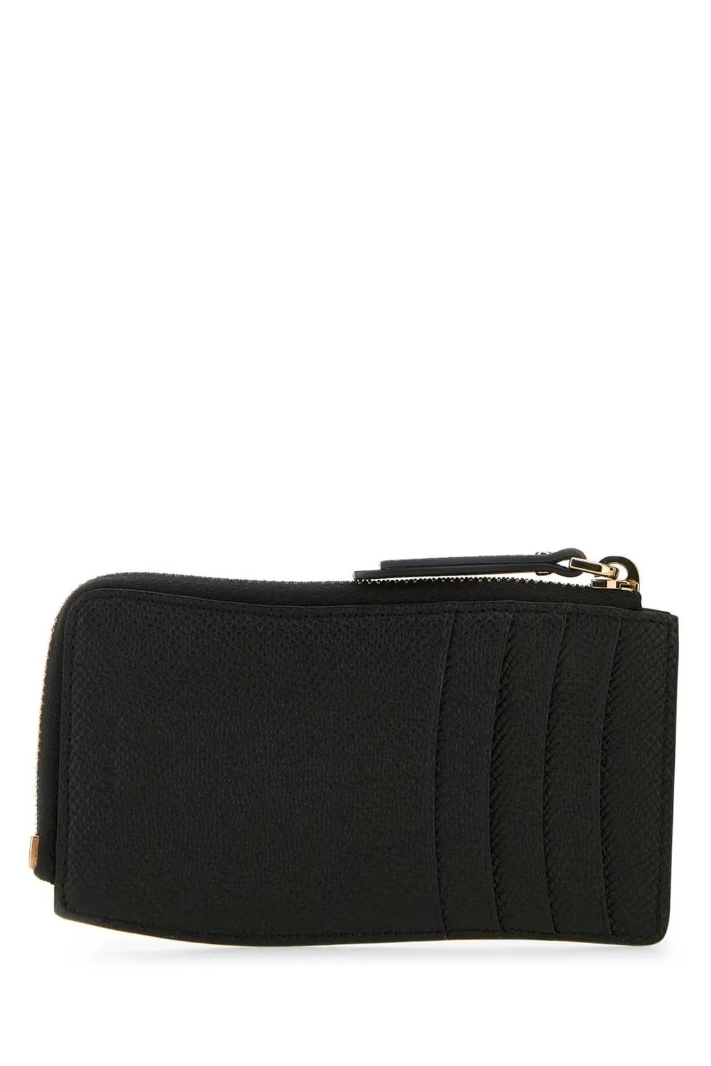 Logo Detailed Covered-Edge Zipped Cardholder
