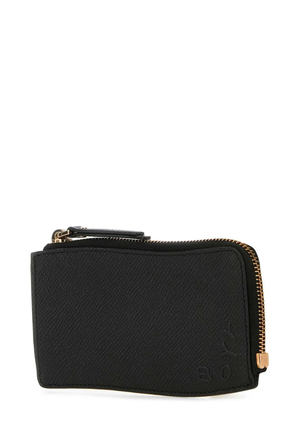 Logo Detailed Covered-Edge Zipped Cardholder