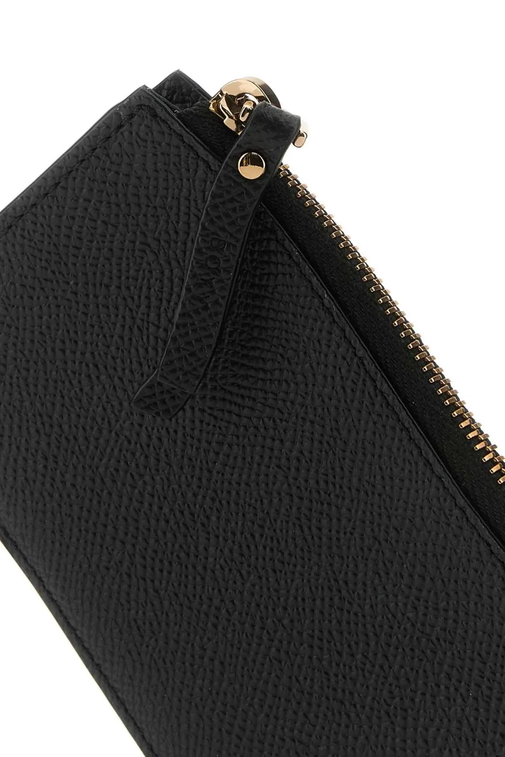 Logo Detailed Covered-Edge Zipped Cardholder