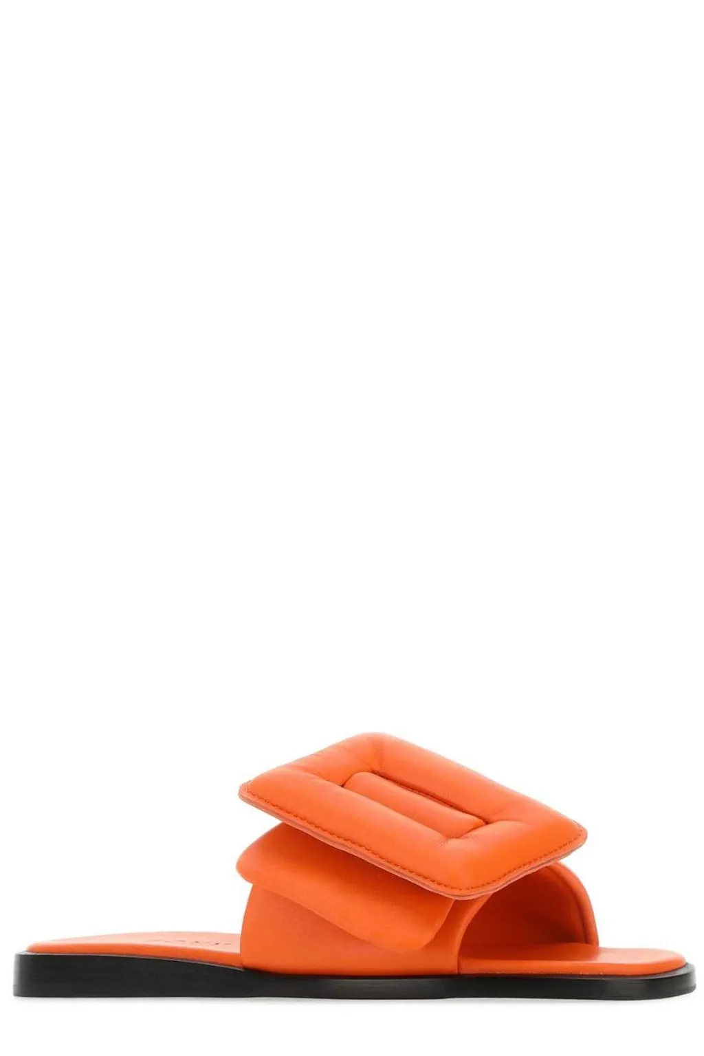 Oversized Puffy Buckle Sandals