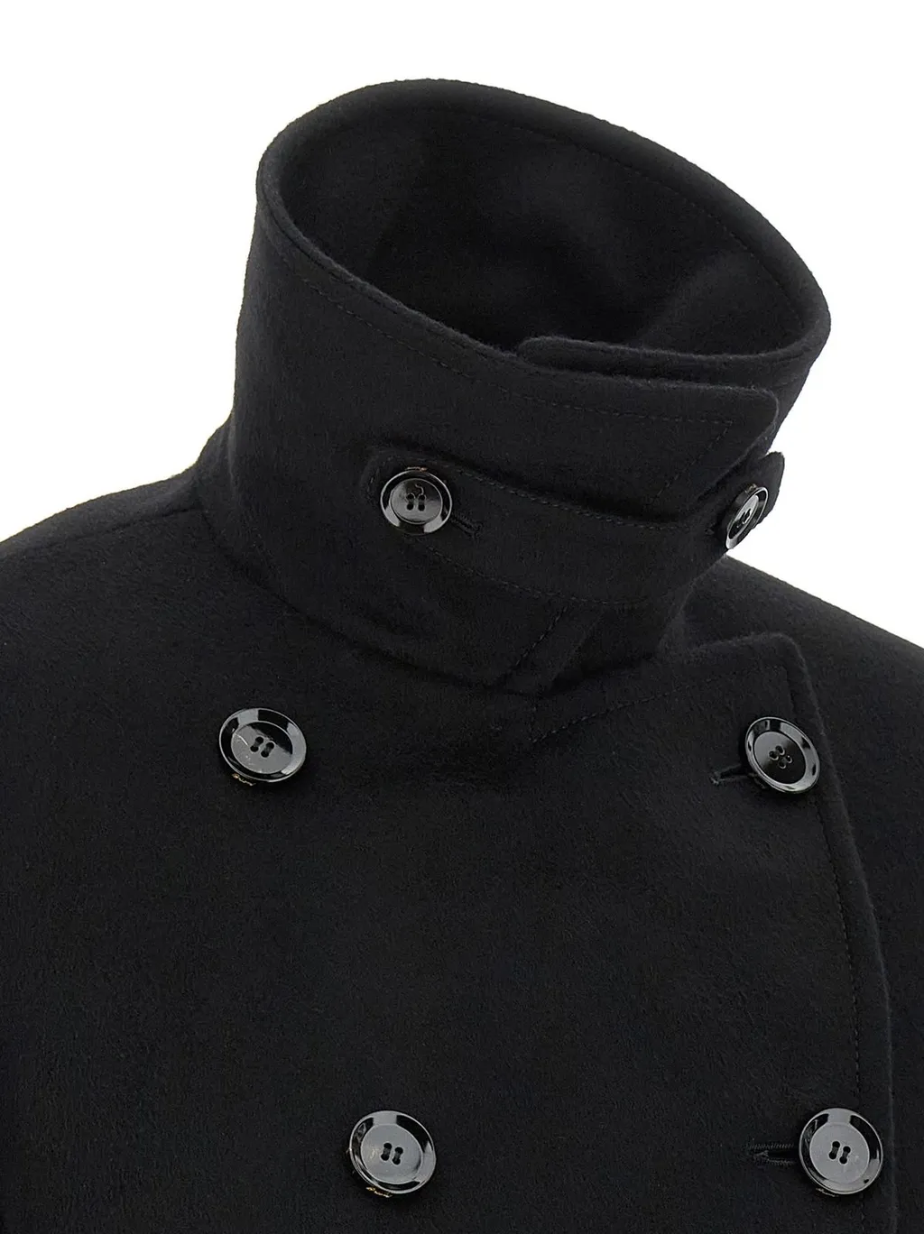 Double-Breasted Cropped Coat