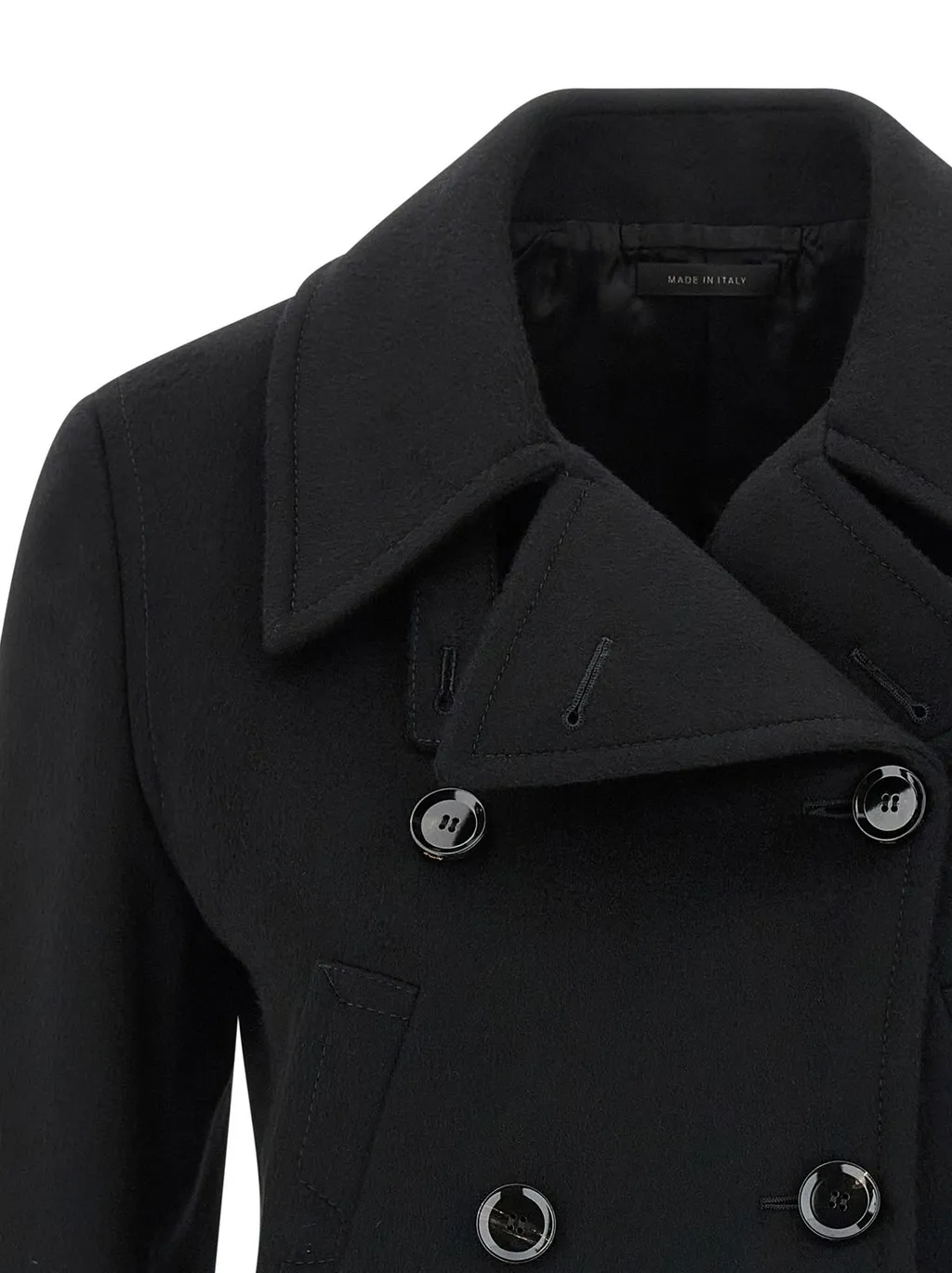 Double-Breasted Cropped Coat