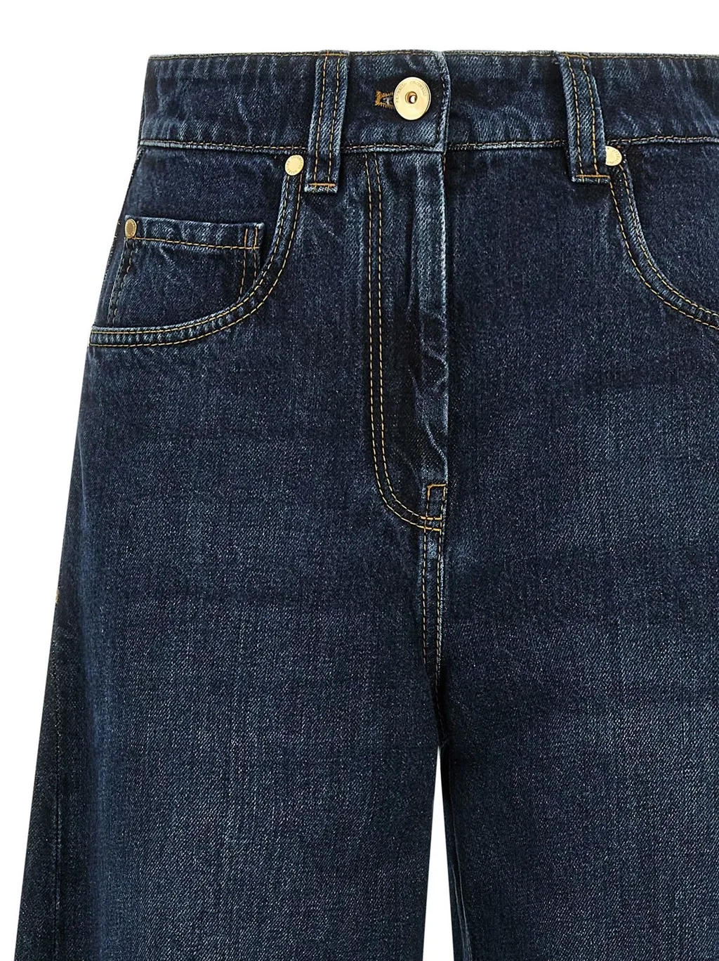 Mid-Waisted Wide-Leg Jeans