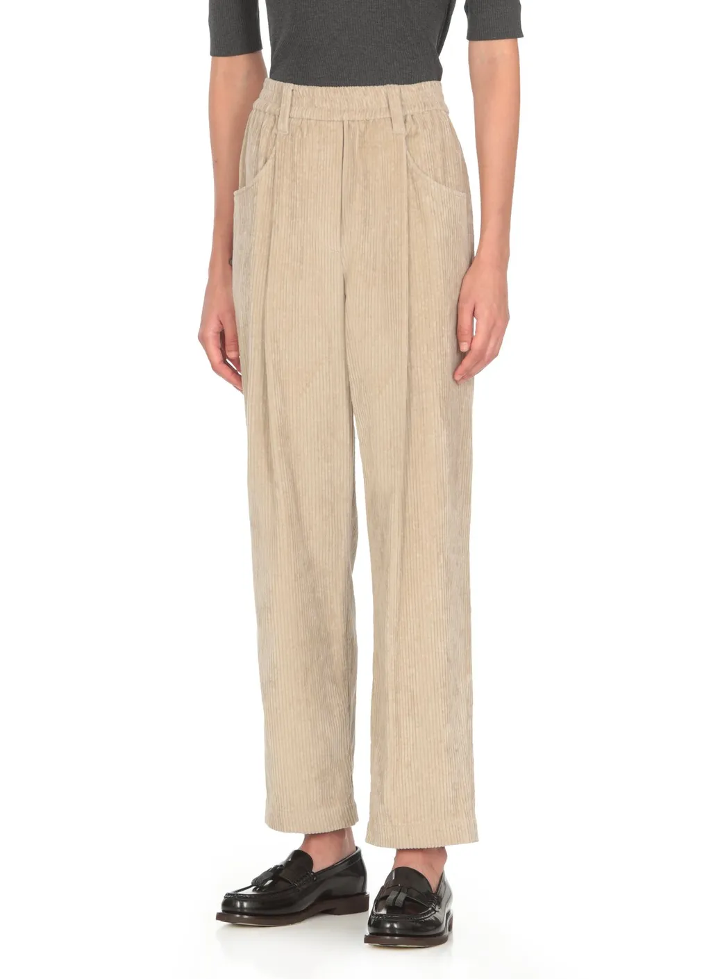 Cropped Baggy Trousers
