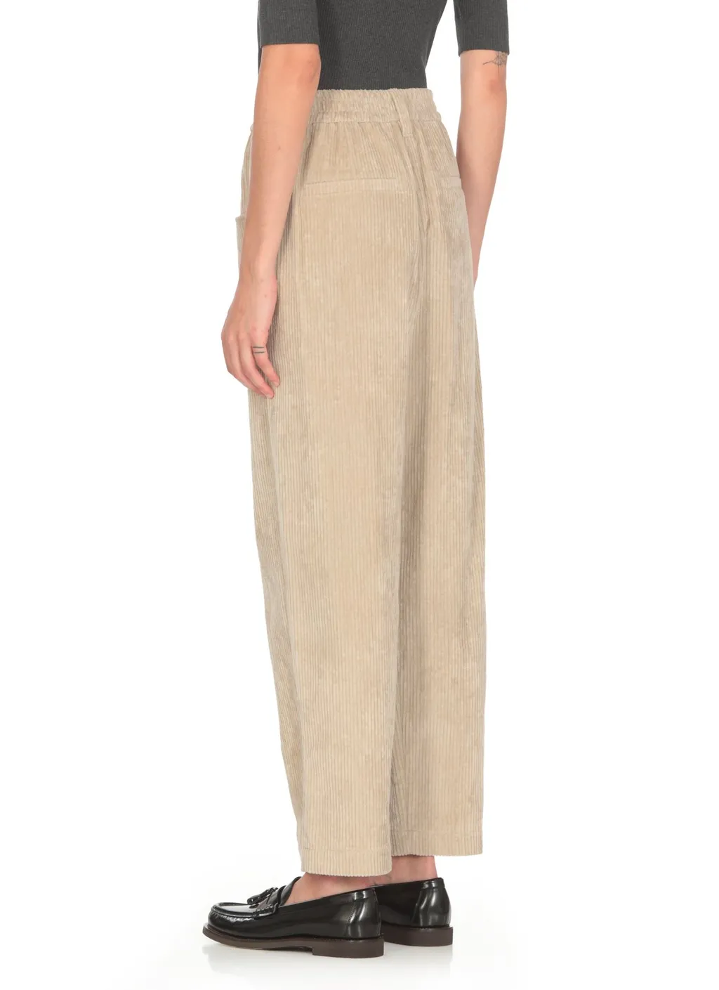 Cropped Baggy Trousers