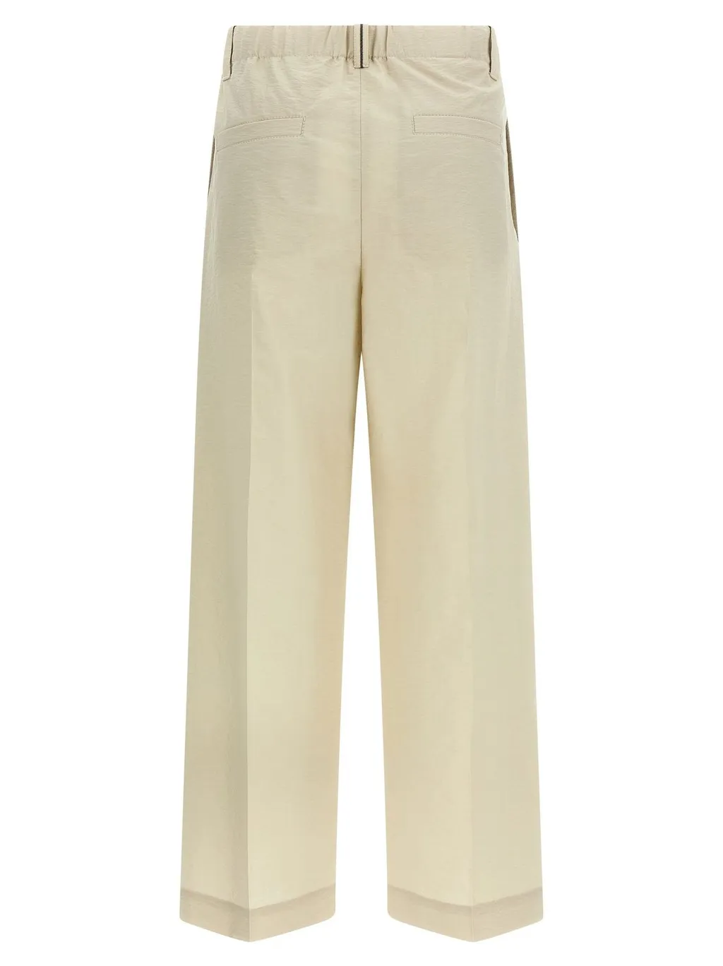 Wide Leg Pleated Trousers