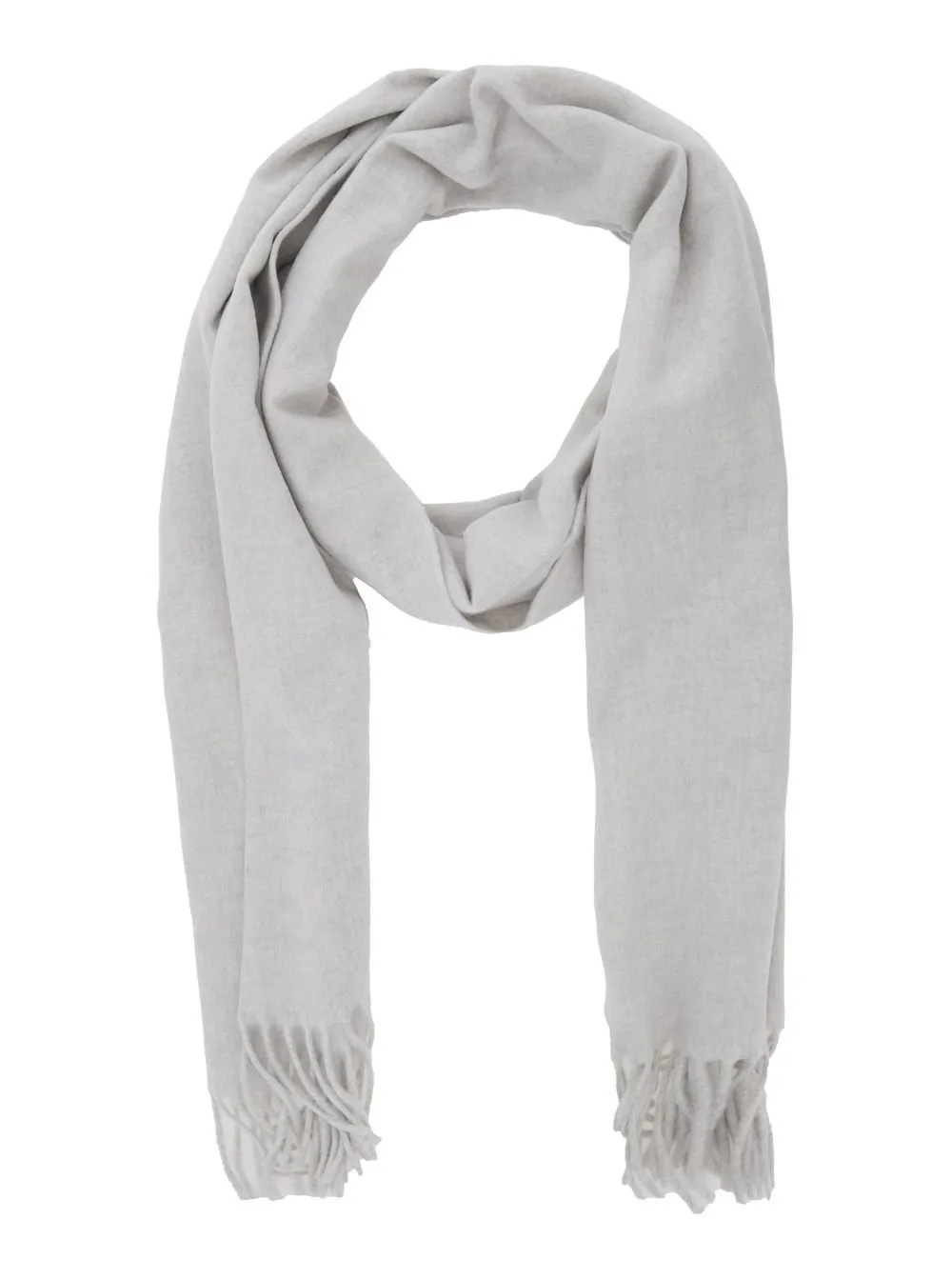 Logo Detailed Fringed Edge Scarf