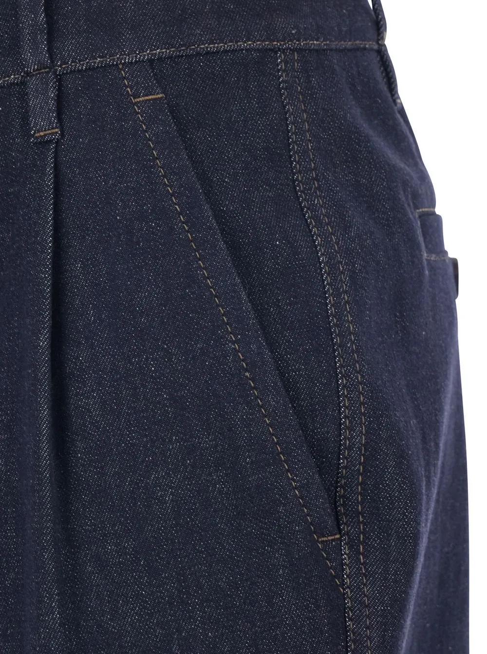 Comfort Monili-Embellished No-Fade Denim Equestrian Trousers