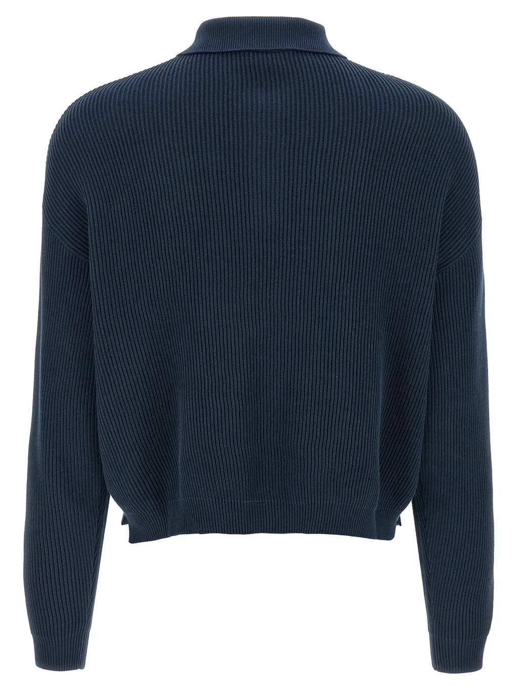 English Rib Knit Polo Shirt