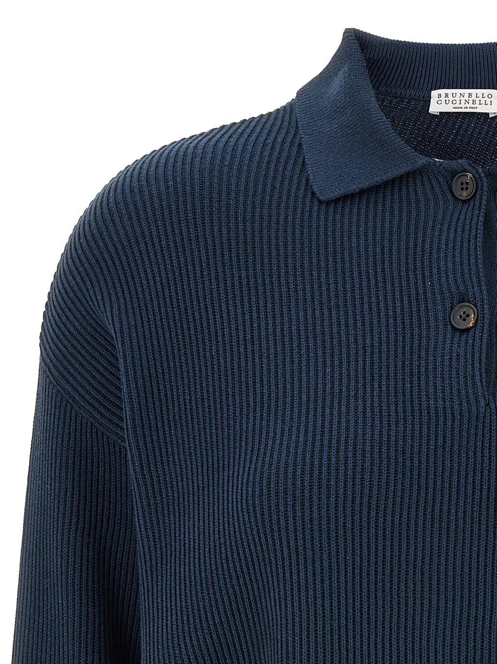 English Rib Knit Polo Shirt