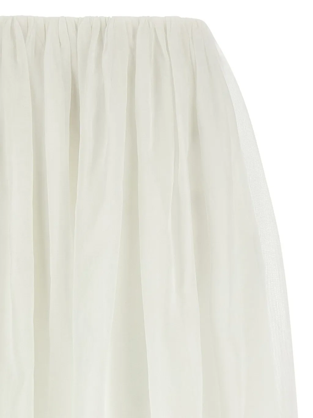 Elastic Waistband Layer Skirt