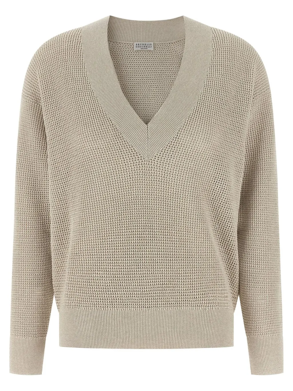 V-Neck Openwork Sweater