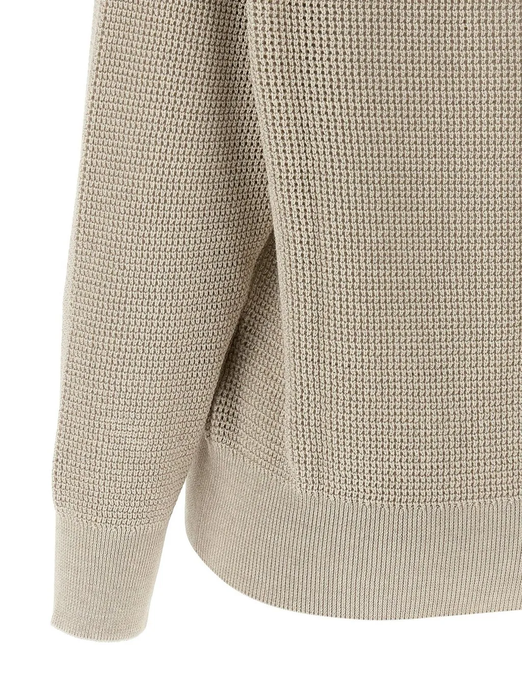 V-Neck Openwork Sweater