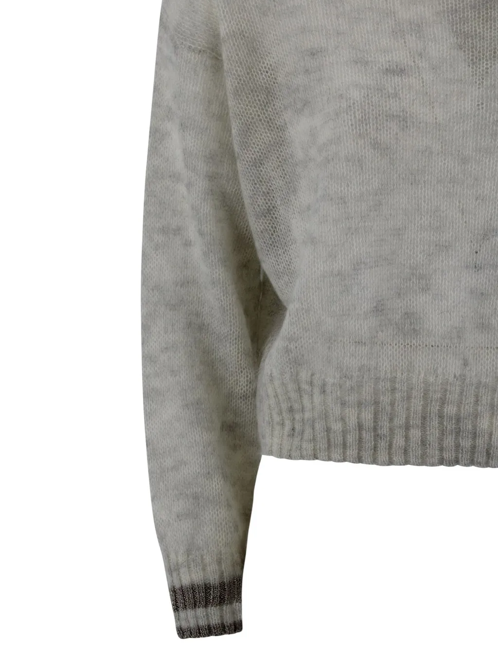Sparkling Striped Cuffs Jumper