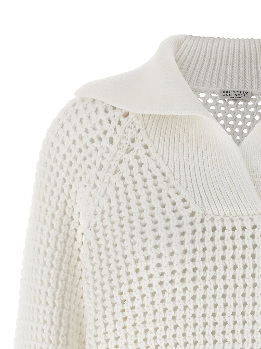 V-Neck Openwork Sweater