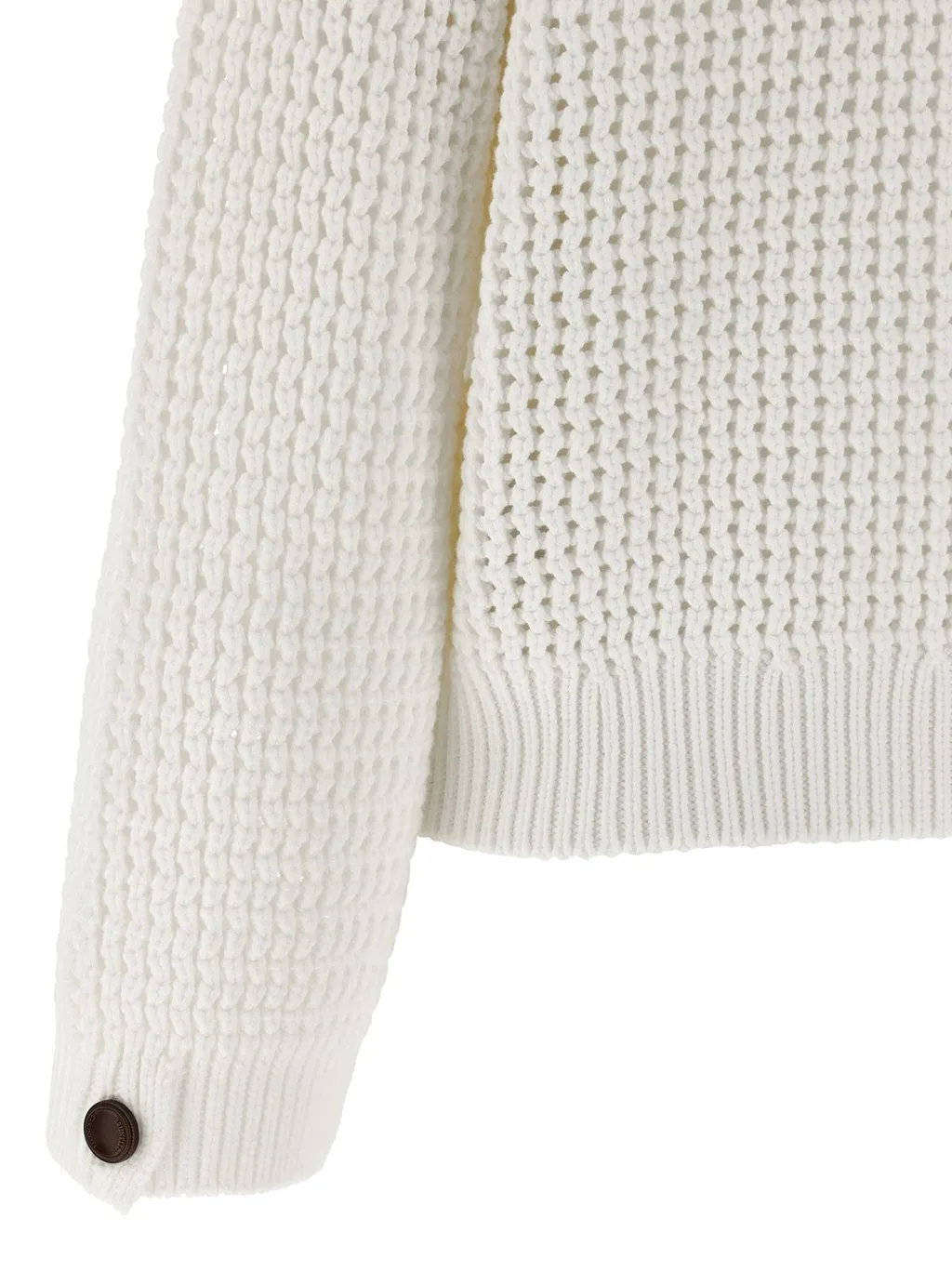V-Neck Openwork Sweater