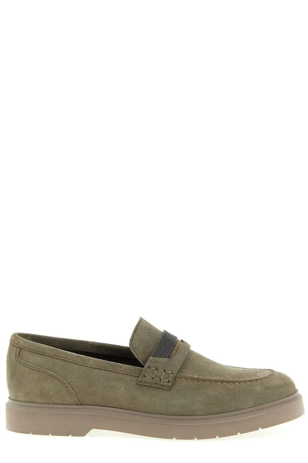 Embellished Almond Toe Loafers