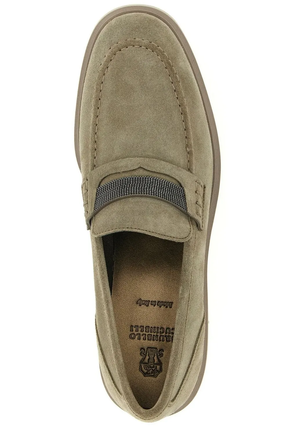 Embellished Almond Toe Loafers
