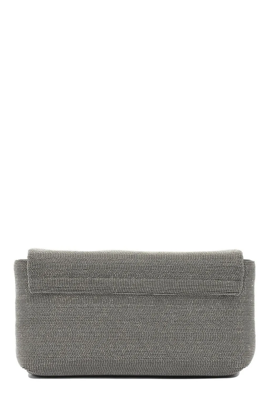 Monili-Embellished Flap Crossbody Bag