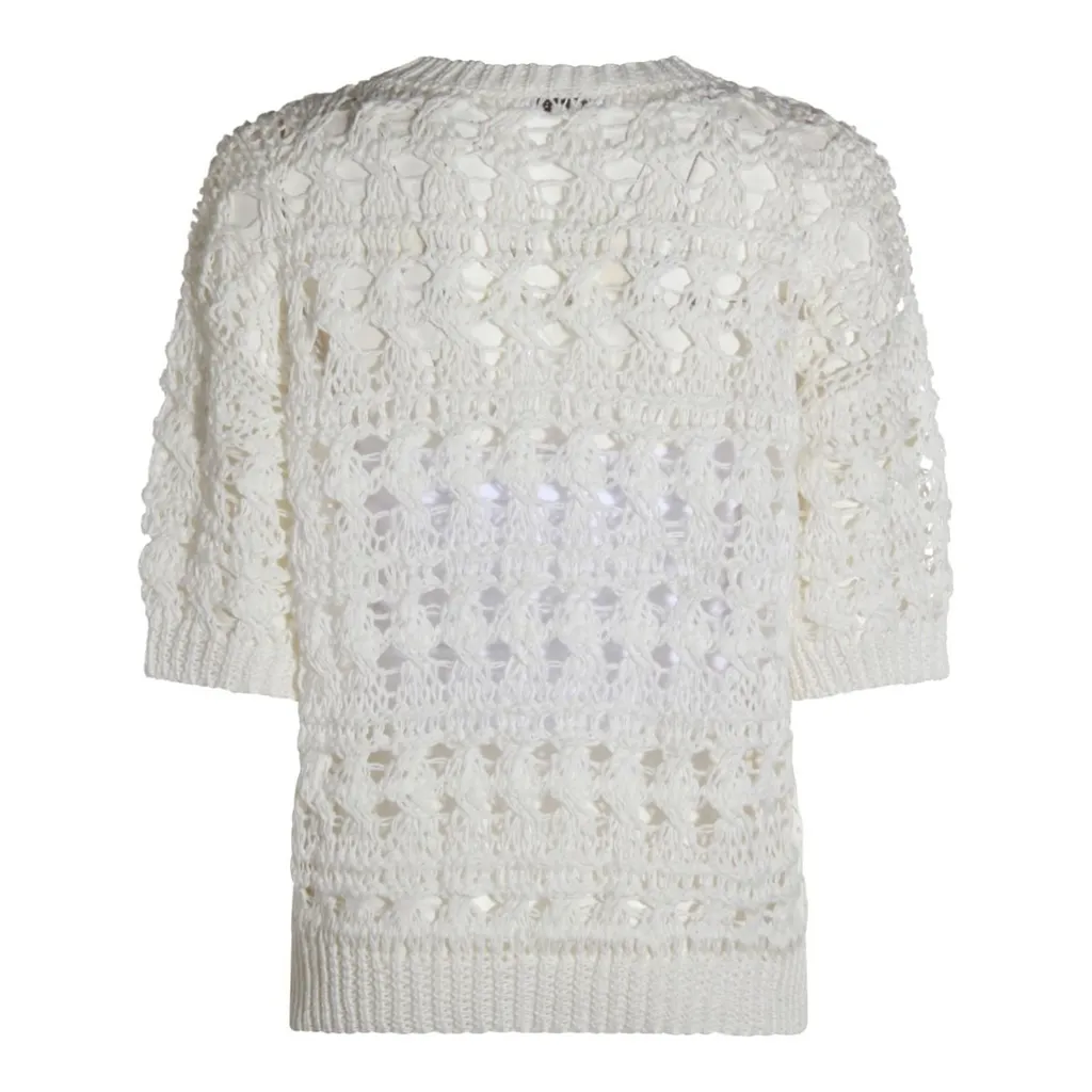 Textured Net Jumper