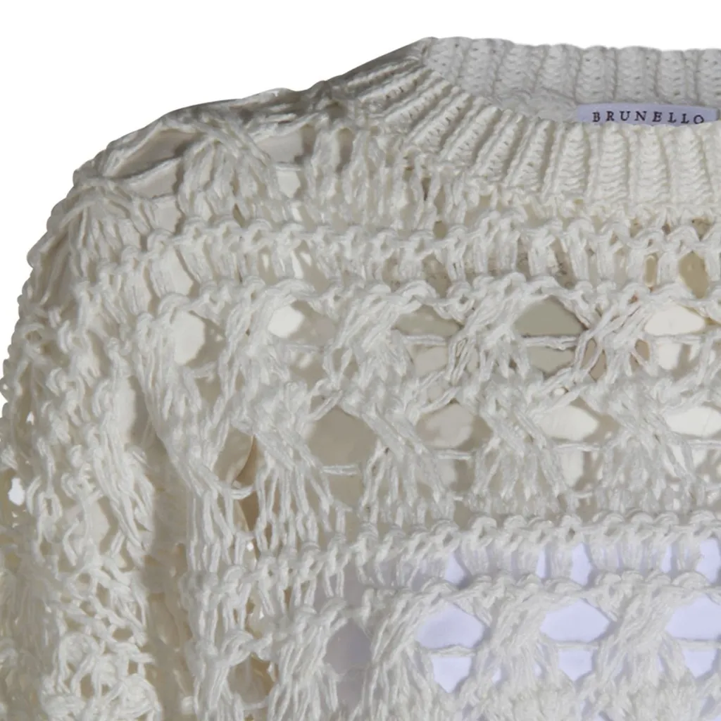 Textured Net Jumper