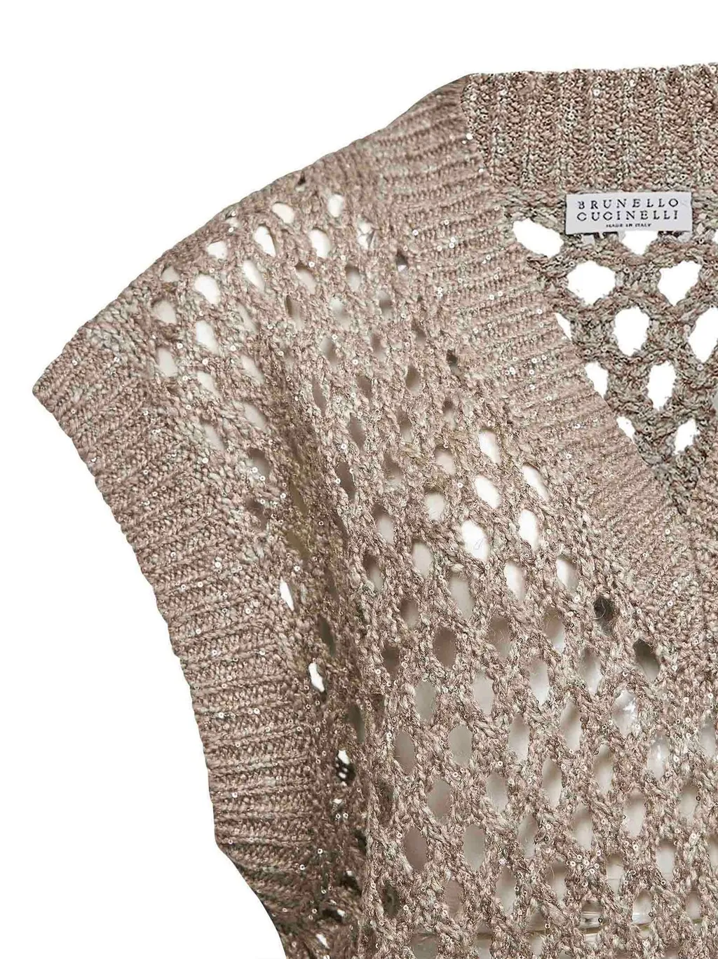 V-Neck Knitted Sleeveless Top