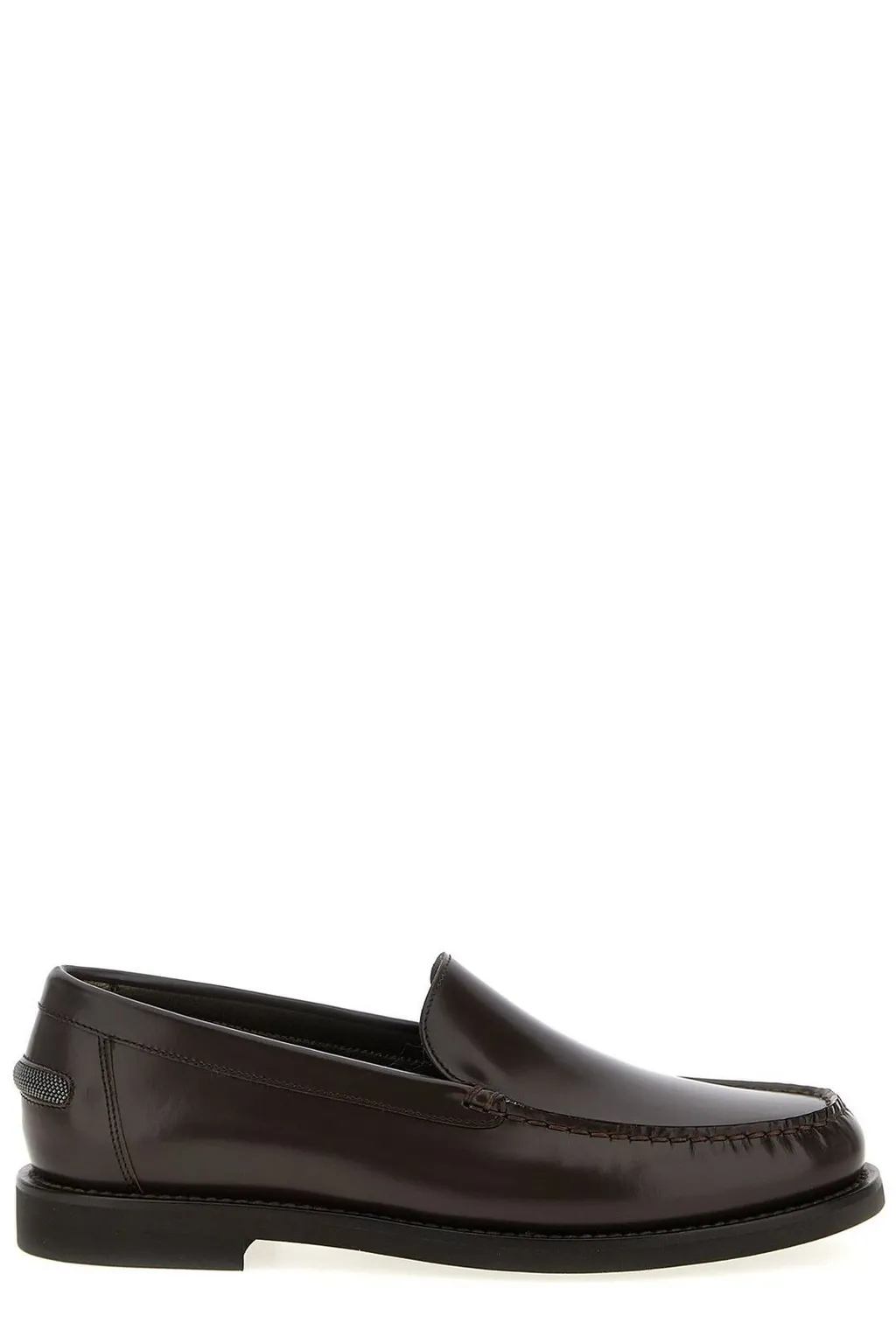 Shiny Detailed Penny Loafers