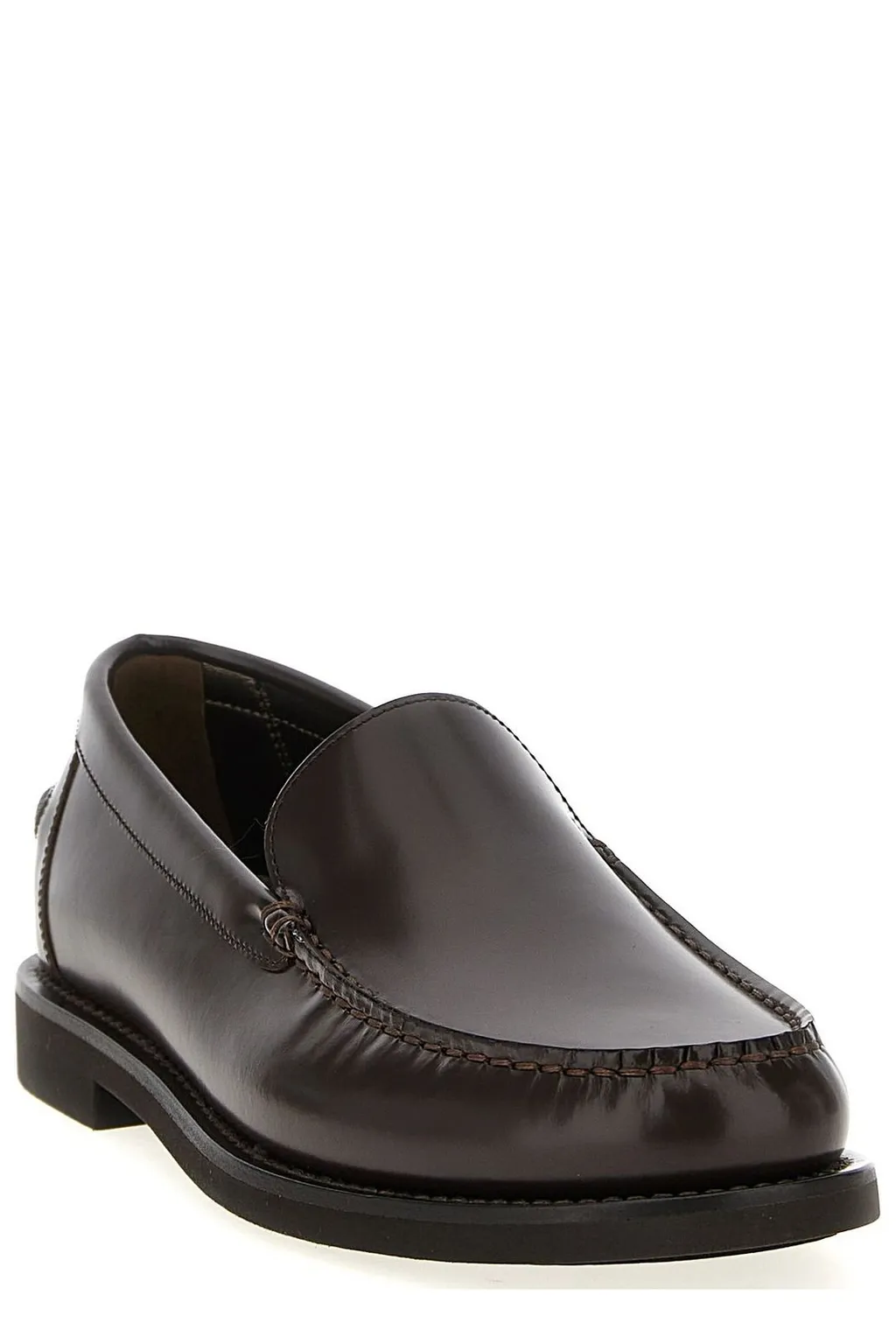Shiny Detailed Penny Loafers