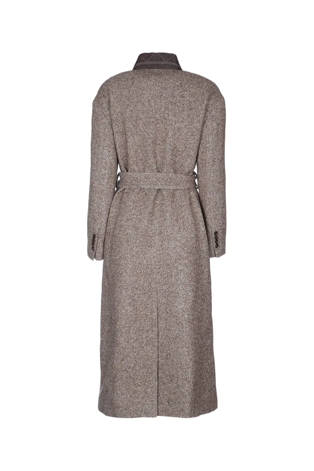Single-Breasted Belted Coat