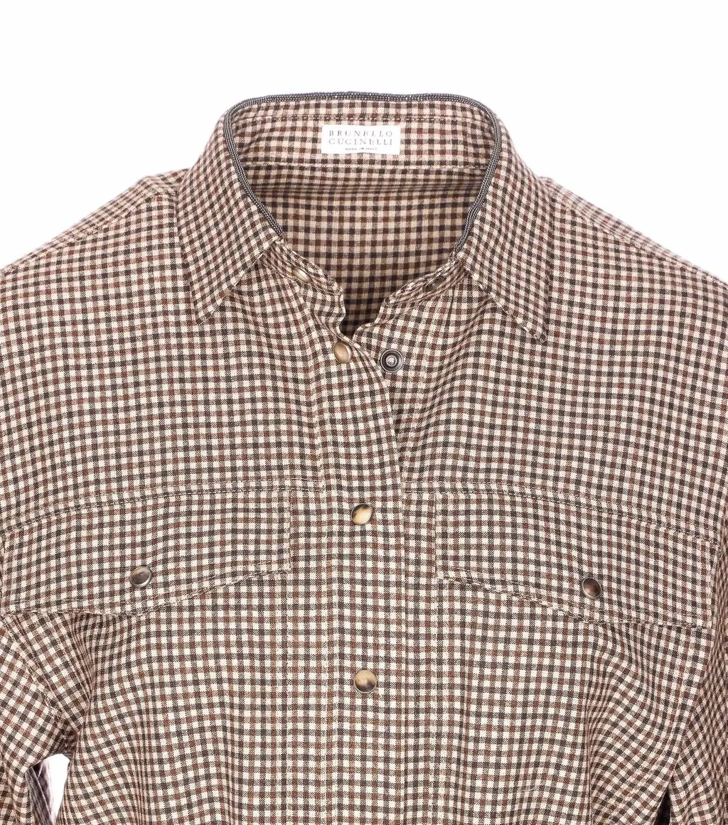 Long Sleeved Checked Shirt
