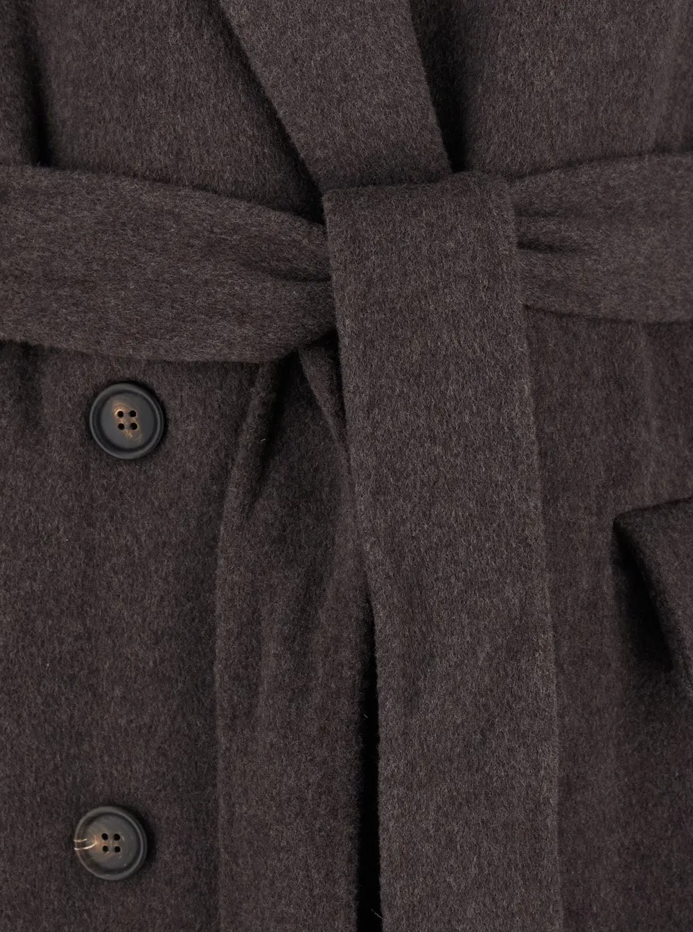 Double-Breasted Long Sleeved Coat