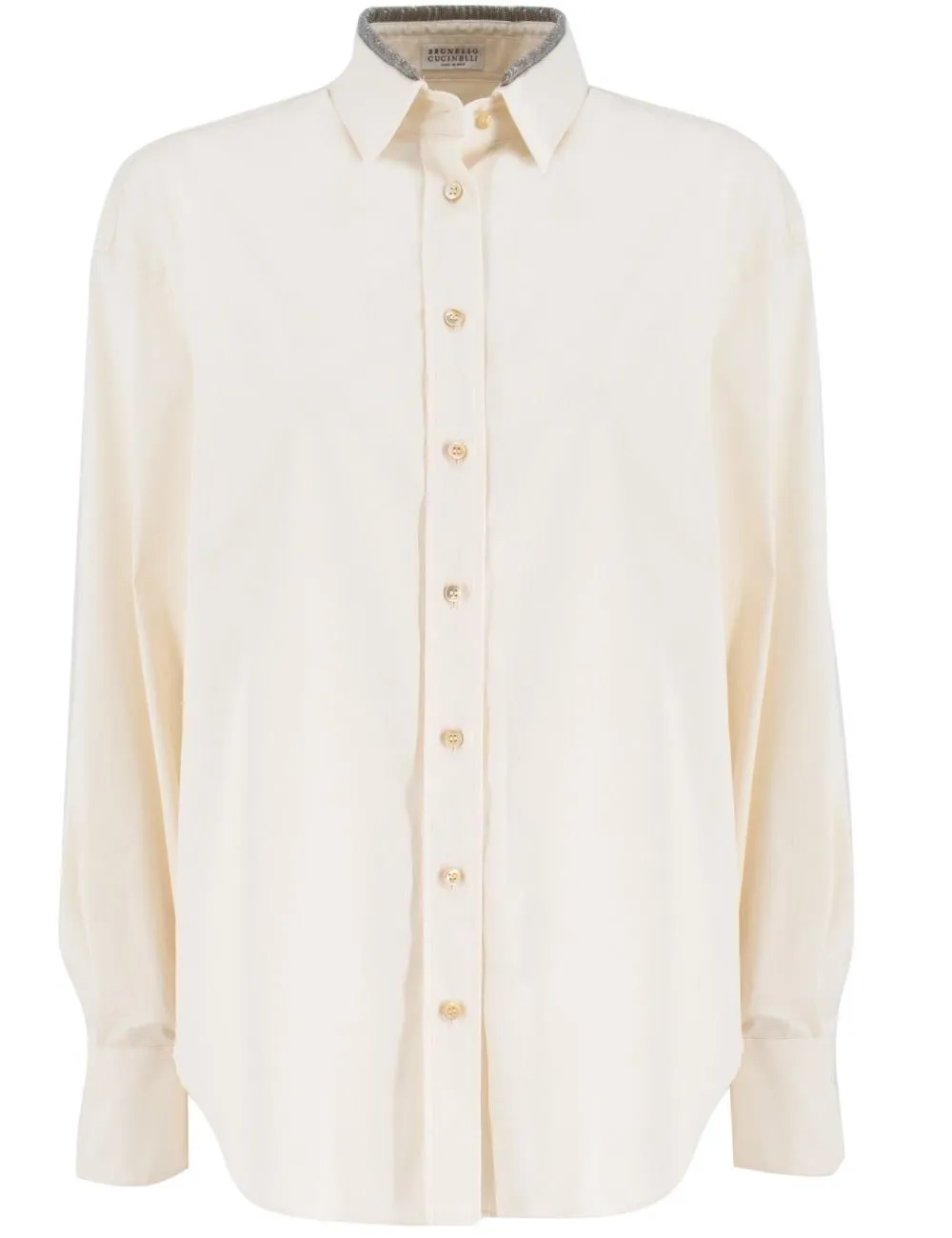 Monili-Detailed Long-Sleeved Shirt